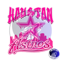 Houston Skyline pink