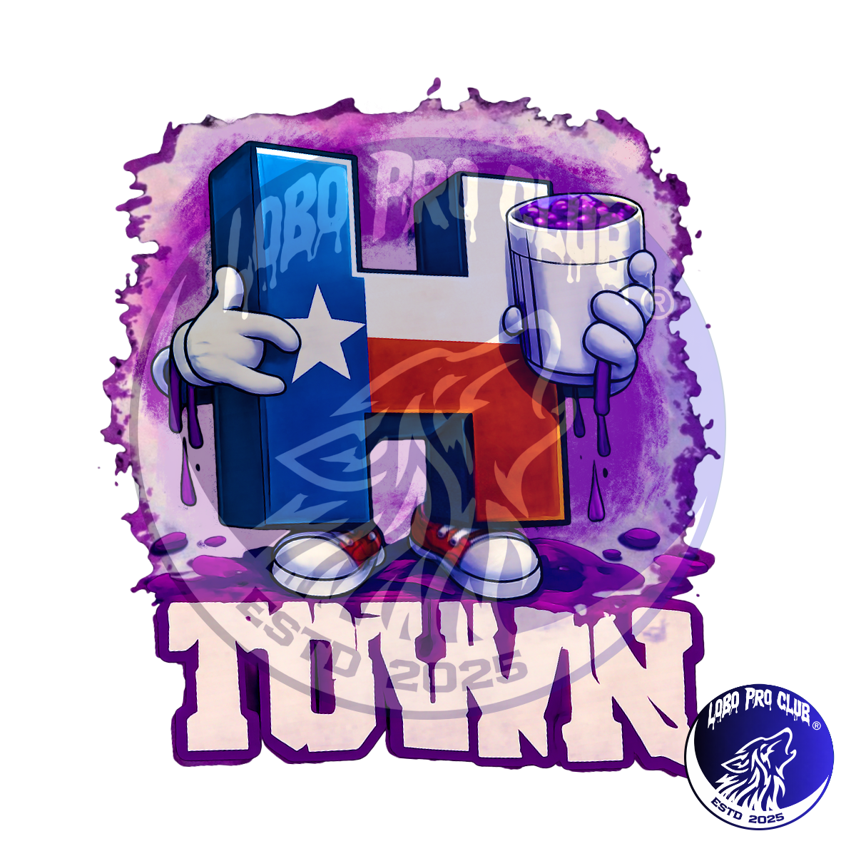 Htown Purple Splash