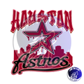 Houston skyline Red
