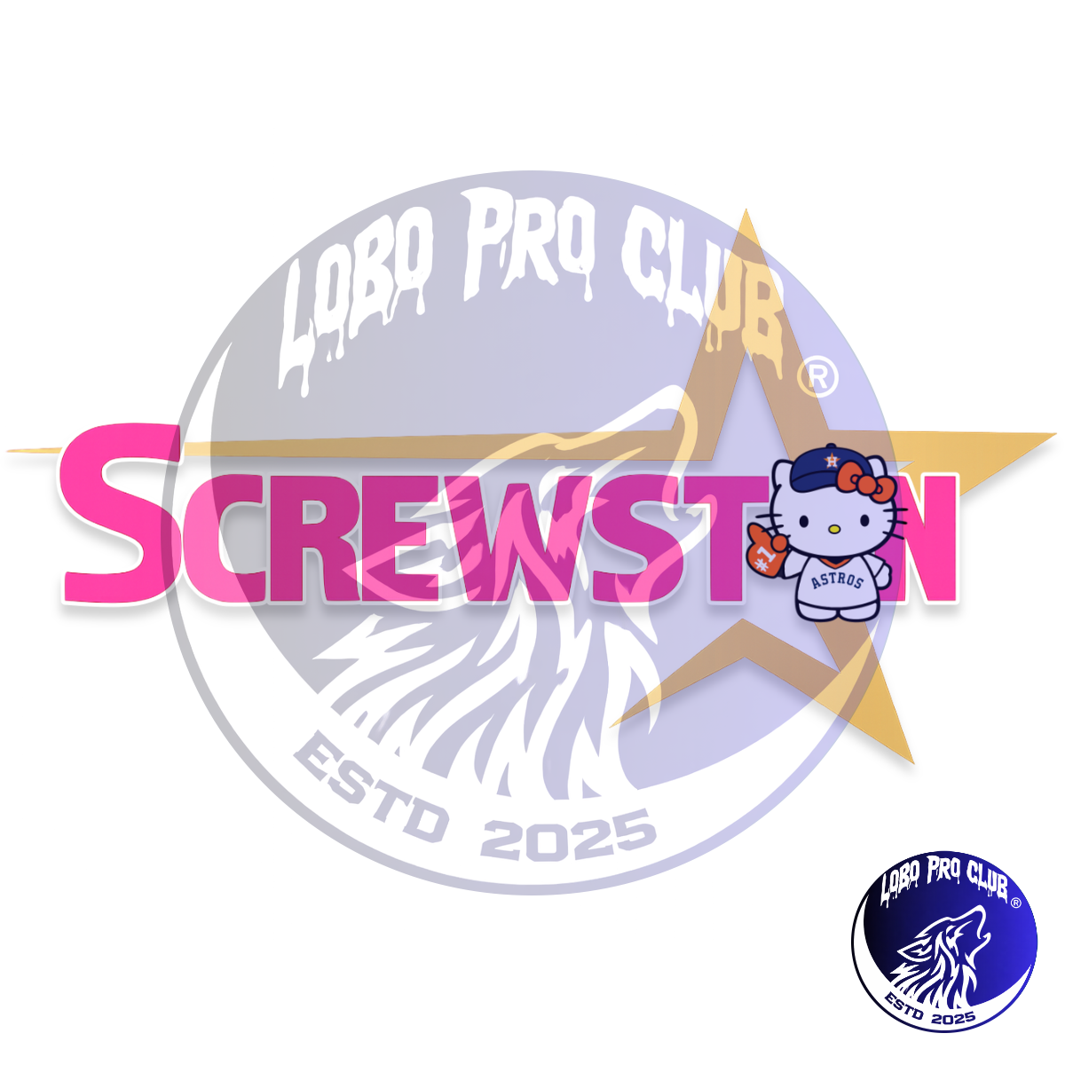 Screwston Hello Pink